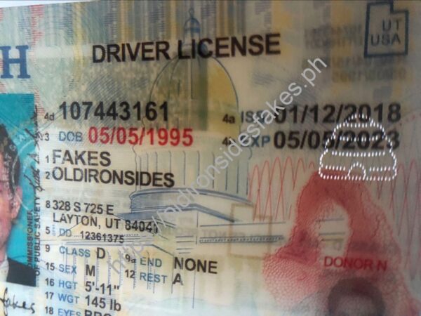 Utah Driver License(UT O21) - Image 4