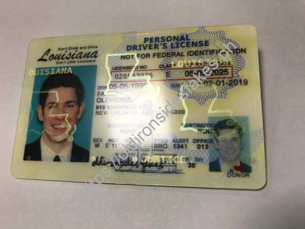 Louisiana Driver License (LA) - Image 3