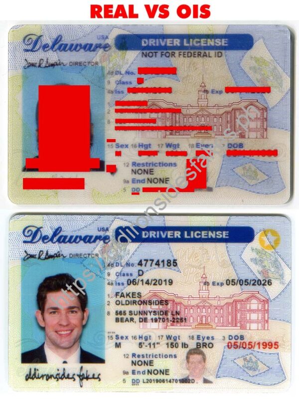 Delaware Driver License(New DE O21)