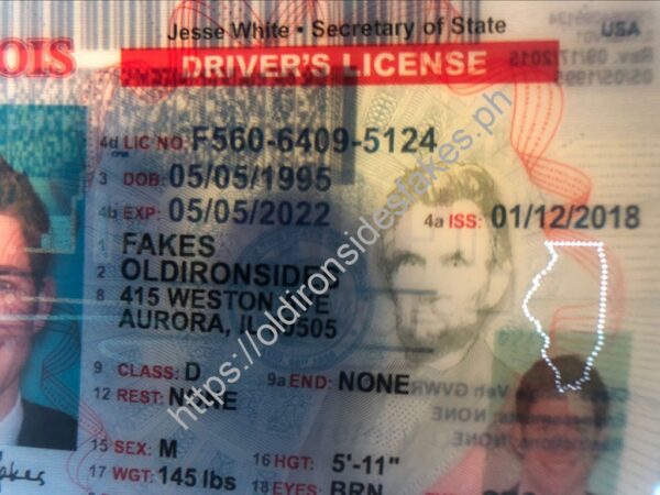 Illinois Driver License(New IL) - Image 4