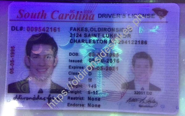 South Carolina Driver License(Old SC) - Image 4