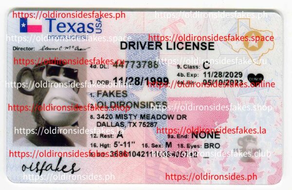 Texas Driver License(New TX O21 2020)