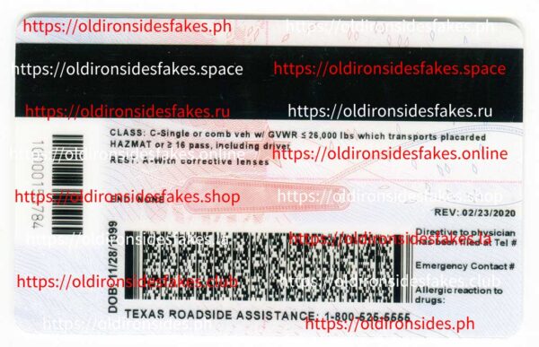 Texas Driver License(New TX O21 2020) - Image 3