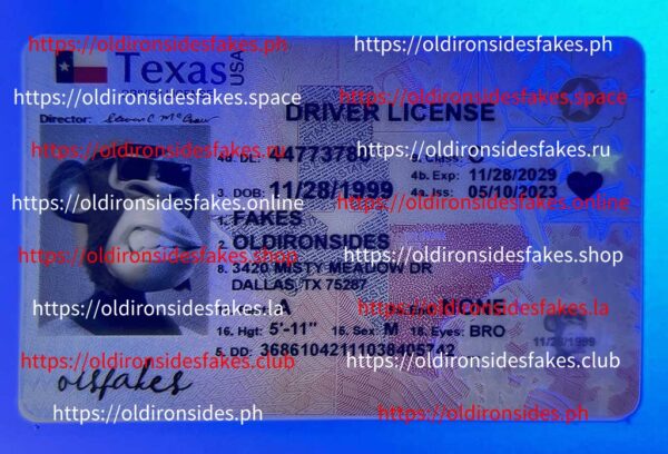Texas Driver License(New TX O21 2020) - Image 4