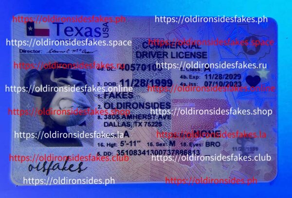 Texas Driver License(New TX O21 CDL 2020) - Image 3