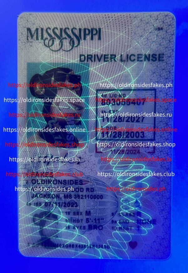 Mississippi Driver License(MS U21) - Image 3
