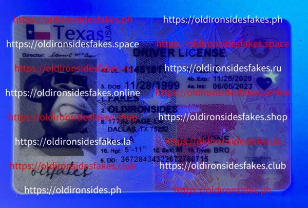 Texas Driver License(New TX 2022 PolyCard) - Image 3